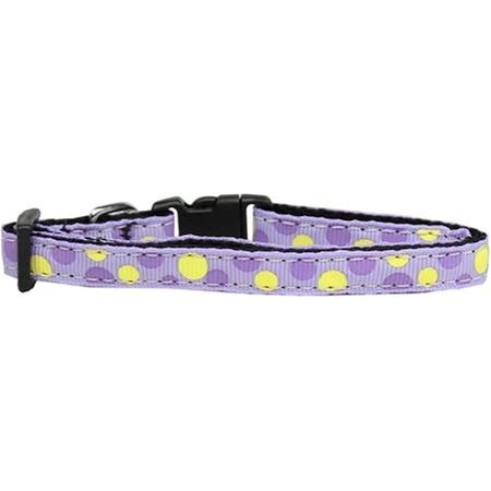 UNCONDITIONAL LOVE Confetti Dots Nylon Collar Lavender Cat Safety UN763568